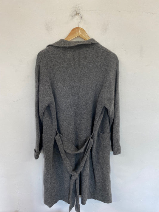 Fabulous Viz-A-Viz Lambswool Cardigan UK S-M Grey BT001