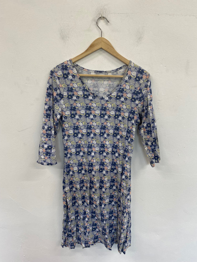 Fabulous AVON Mini Dress UK8-10 Blue Multi Floral BT001
