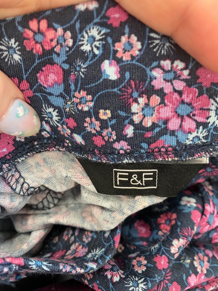 Fabulous Boho F&F Mini Skirt UK6 Navy & Pink BT001