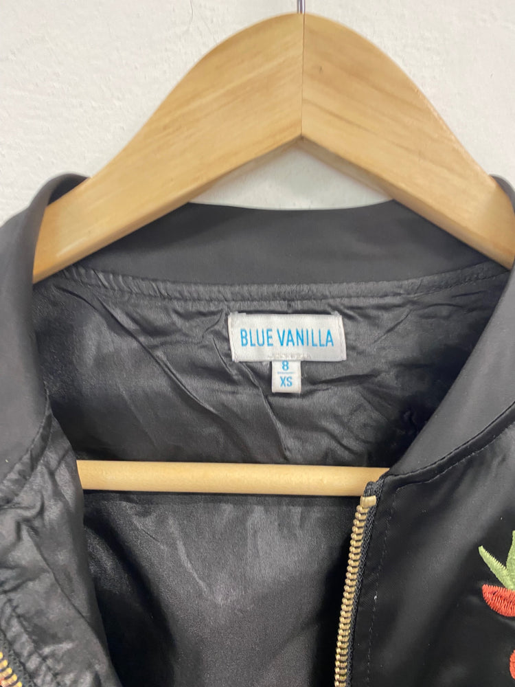 Fabulous Blue Vanilla Bomber jacket UK8 Black BT001