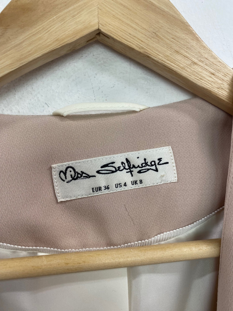 Fabulous Miss Selfridge Blazer UK8 Beige BT001
