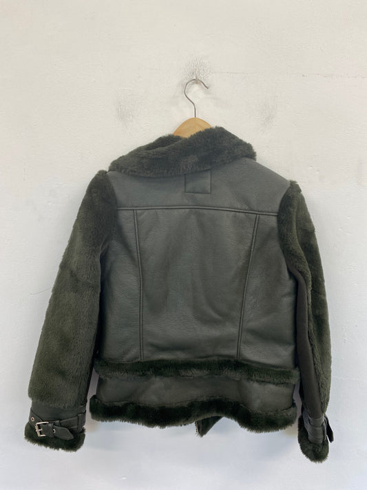 Fabulous River Island Jacket UK10 Dark Green BT001