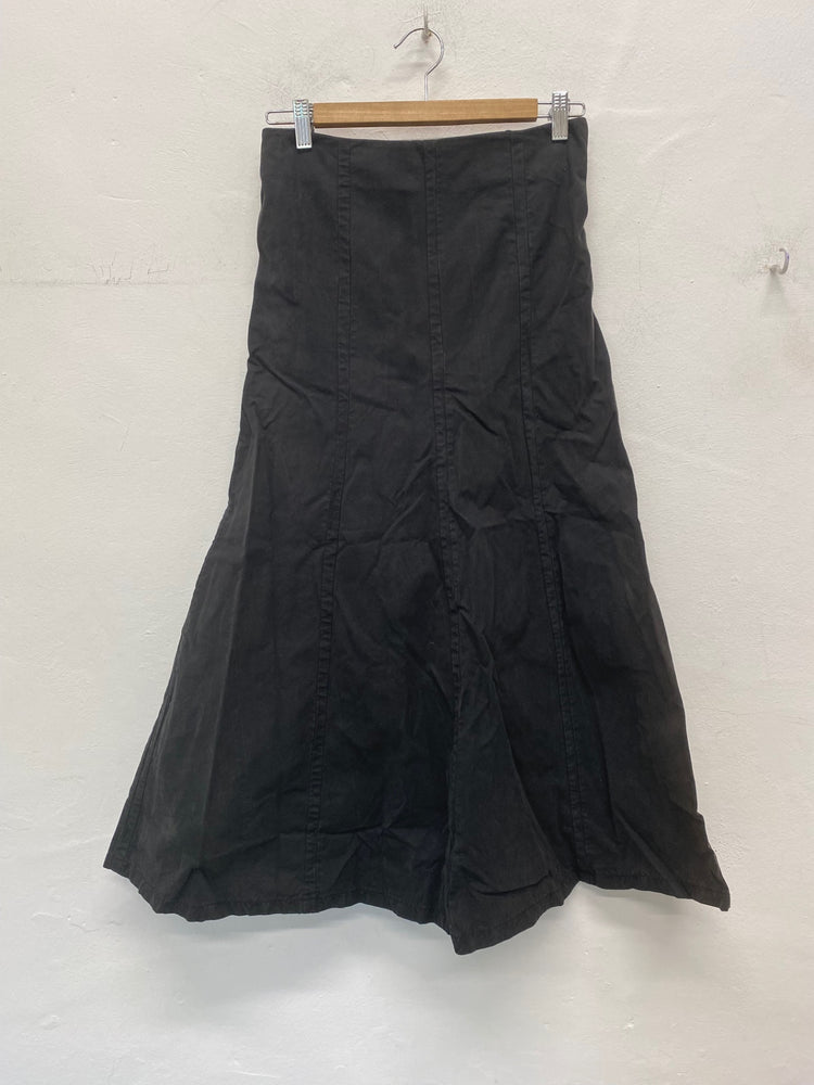 Fabulous vintage Y2K Nicole Farhi boho Maxi Skirt Uk8 Black BT001