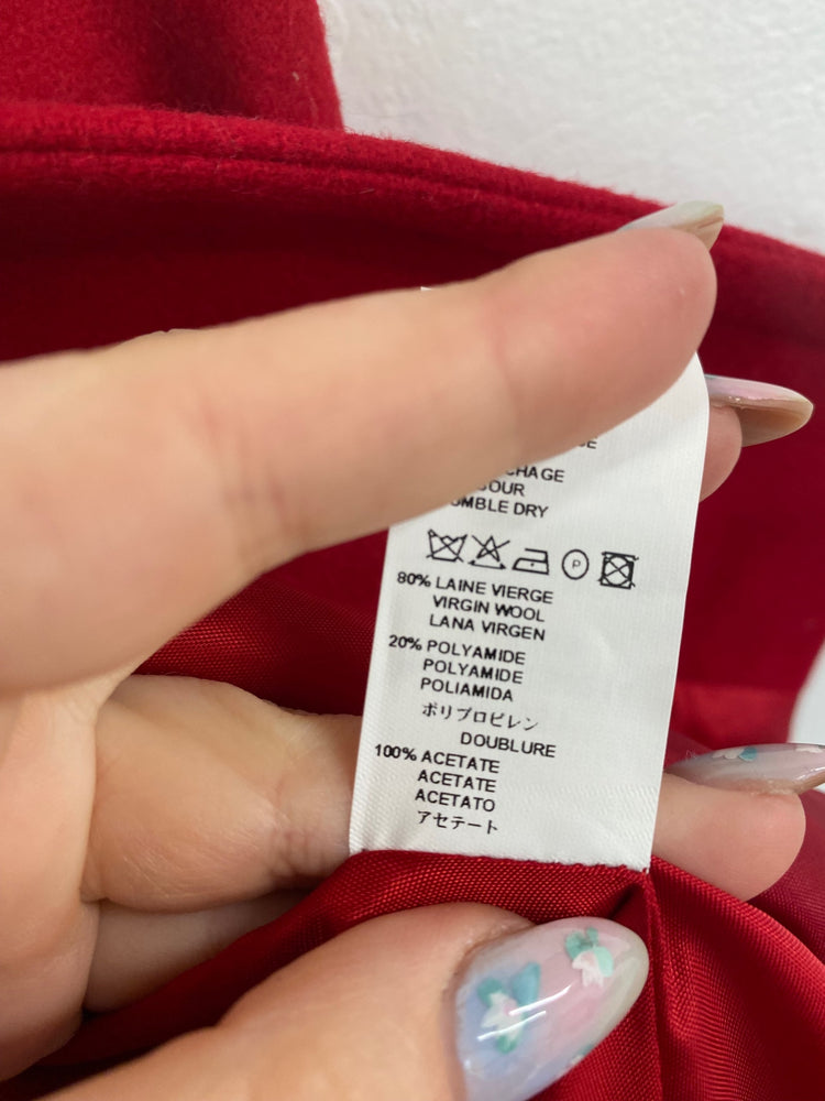 Fabulous Sinequanone Crop Jacket UK10 Red BT001