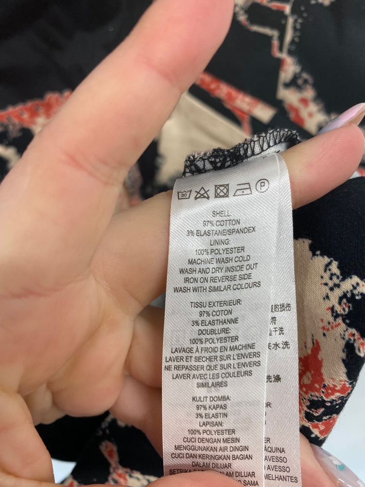 Fabulous French Connection Mini Dress UK10 Black Multi BT001