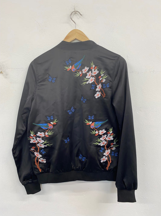 Fabulous Blue Vanilla Bomber jacket UK8 Black BT001