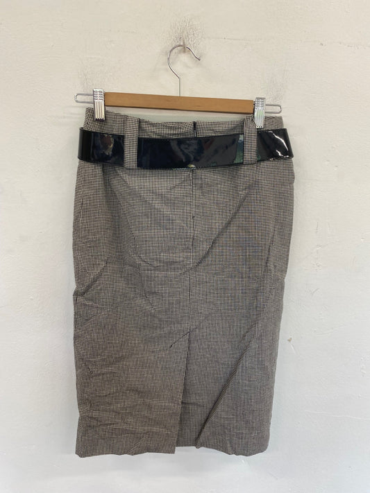 Fabulous Warehouse Skirt UK6 Black & White BT001