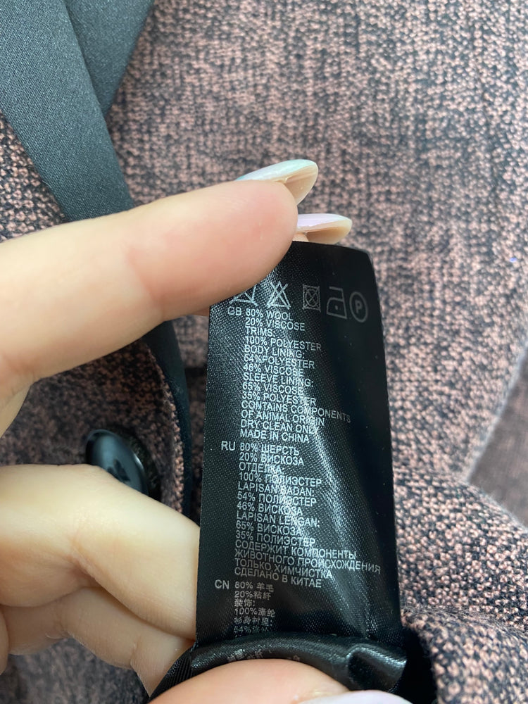 Fabulous REISS Honor Blazer UK6 Black & Pink BT001