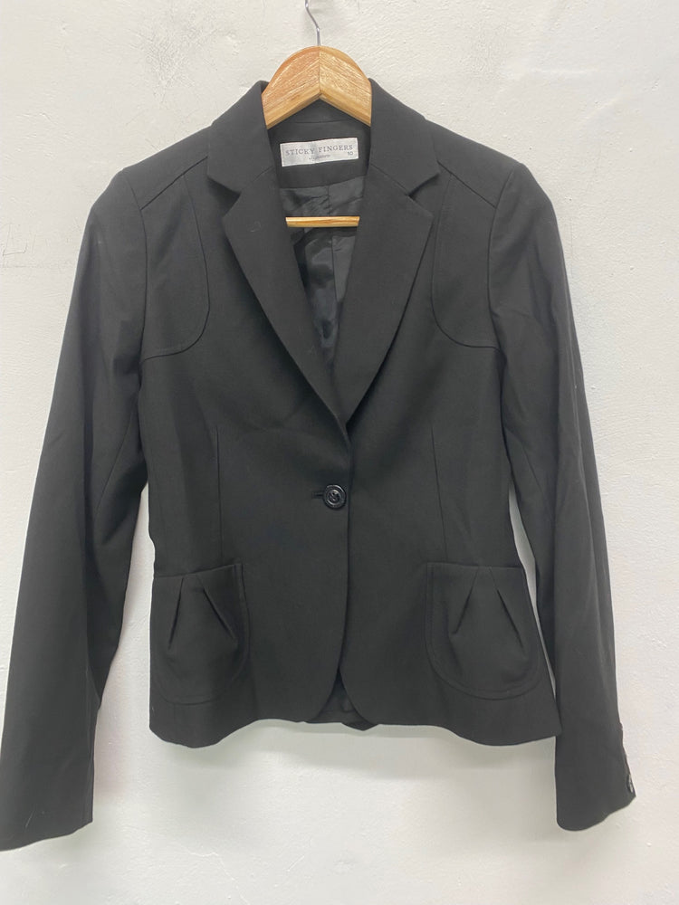 Fabulous Sticky Fingers Blazer UK10 Black Formal smart BT001
