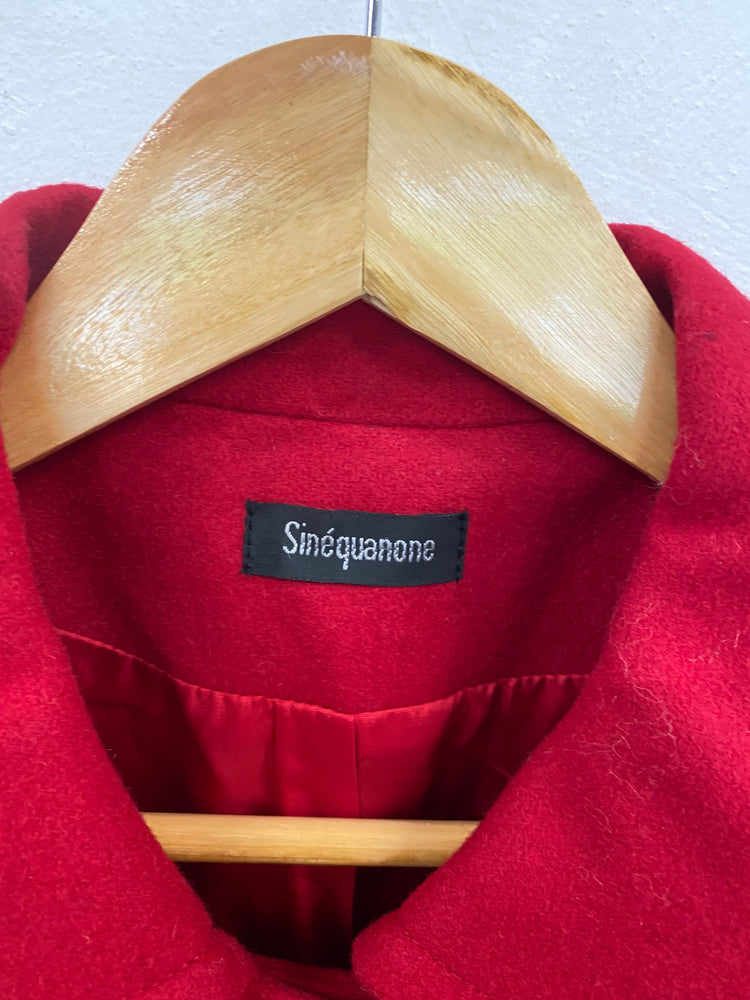 Fabulous Sinequanone Crop Jacket UK10 Red BT001
