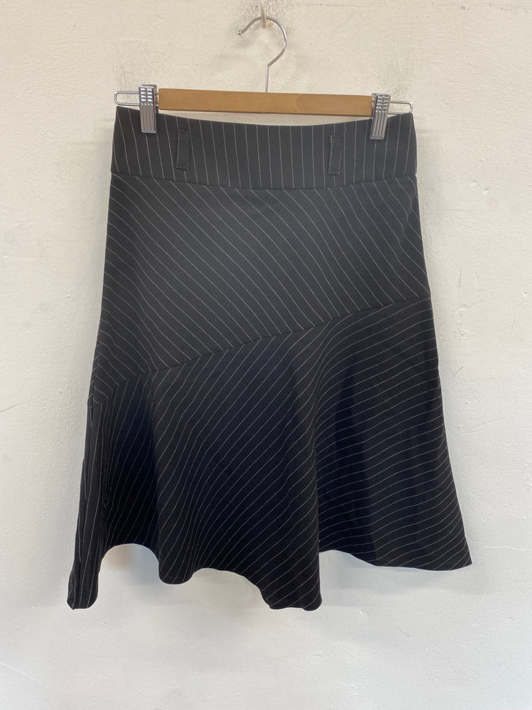 Fabulous Kylie Midi Skirt 12yrs Black Pinstripe BT001