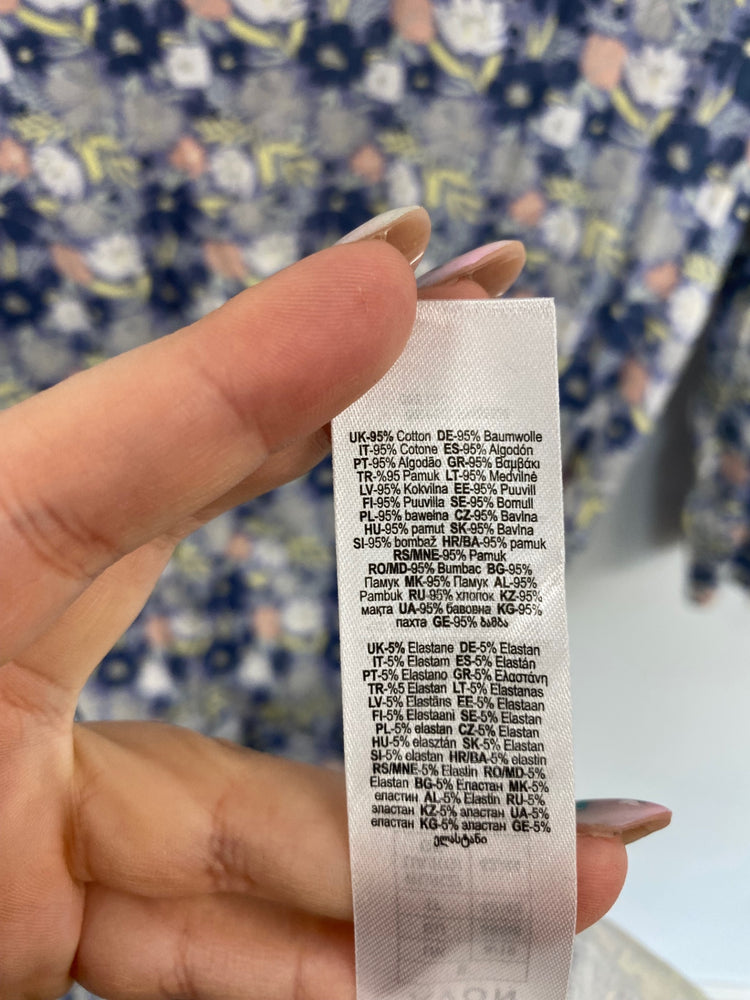 Fabulous AVON Mini Dress UK8-10 Blue Multi Floral BT001