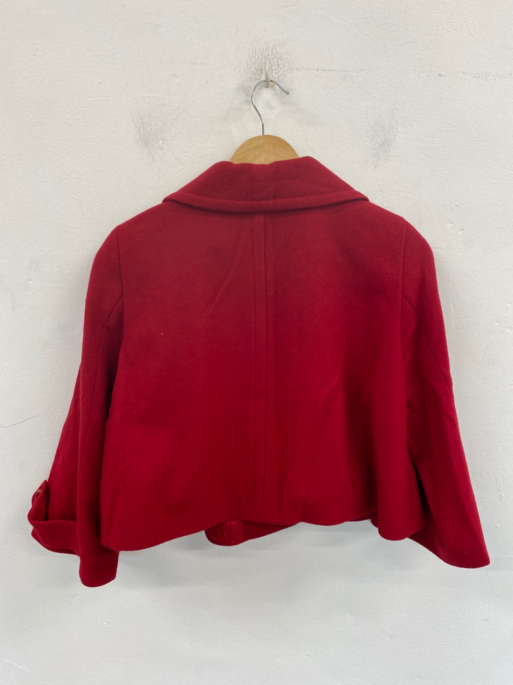 Fabulous Sinequanone Crop Jacket UK10 Red BT001