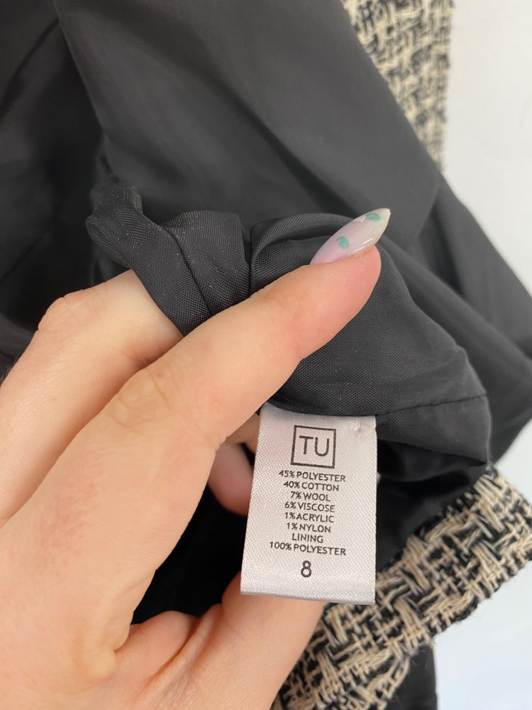 Fabulous TU Blazer UK8 Black & Beige BT001