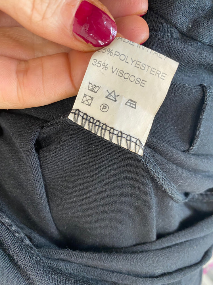 Fabulous LUMA Mini dress UK10 Black drop waist elegant BT001