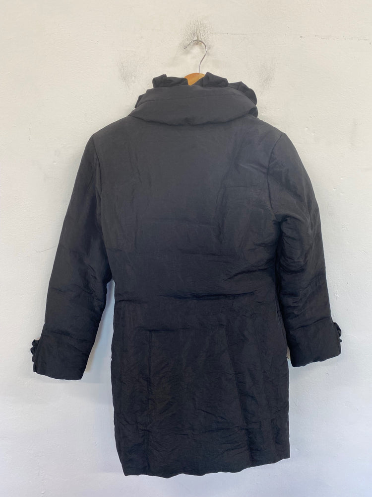 Fabulous Made In Italy Puffer Coat UK M Black BT001