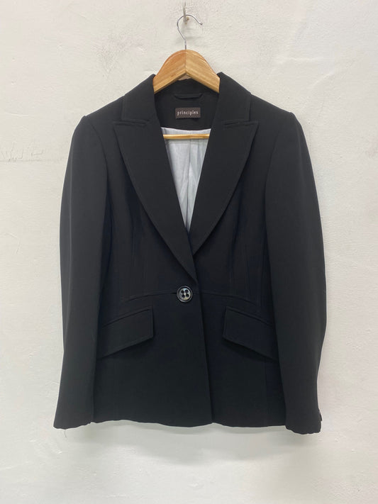 Fabulous Principles Blazer Uk8 Black formal smart work BT001