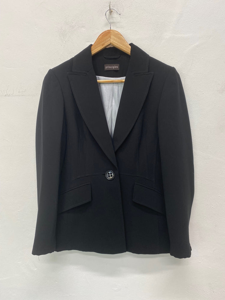 Fabulous Principles Blazer Uk8 Black formal smart work BT001
