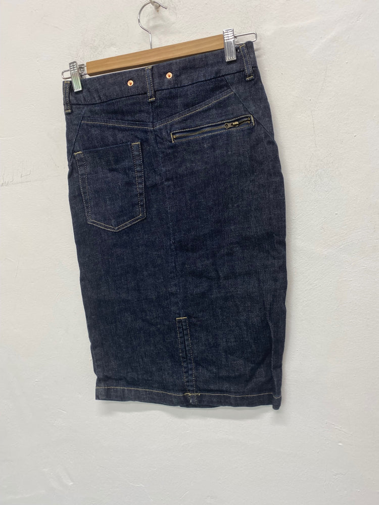 Fabulous Warehouse Skirt UK6 Dark indigo Y2K vibes BT001
