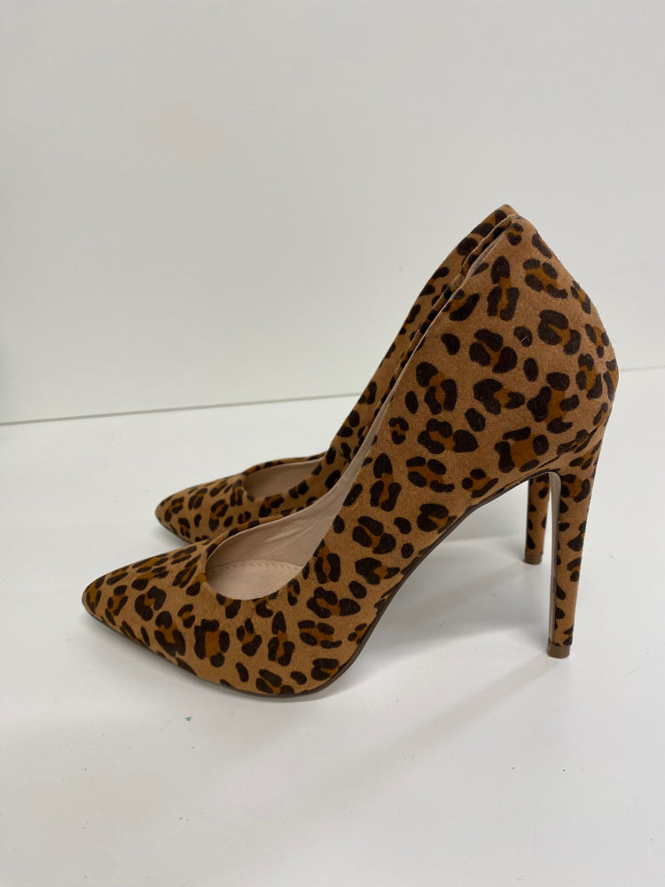 Fabulous Miss KG High-heeled shoes Uk4 Leopard print flirty heels AL002