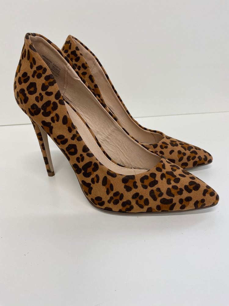 Fabulous Miss KG High-heeled shoes Uk4 Leopard print flirty heels AL002