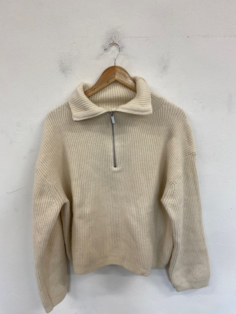 Fabulous H&M Chunky Knit Jumper UK M Beige AM013