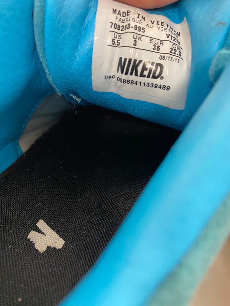 Fabulous Nike Air Max 90 Nike ID turquoise Pink suede UK3 GC003