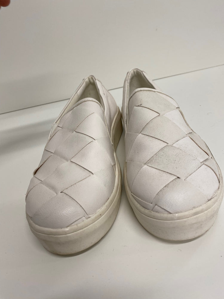 Fabulous Office flatform Sneakers UK4 White braided front VT002