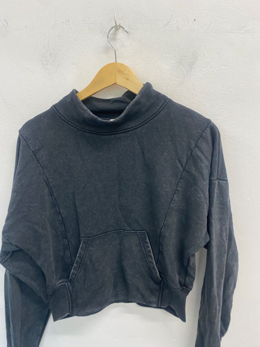 Fabulous Gymshark Hoodie UK S Grey cropped VT002