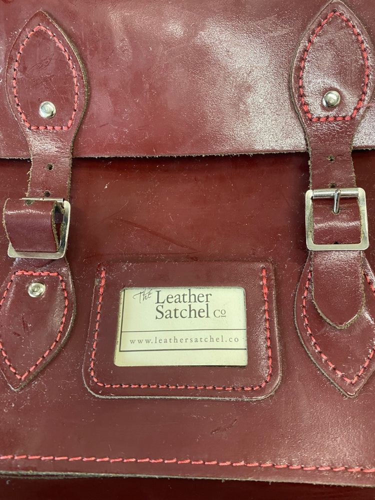 Fabulous Leather Satchel Co. Bag preppy burgundy GC003
