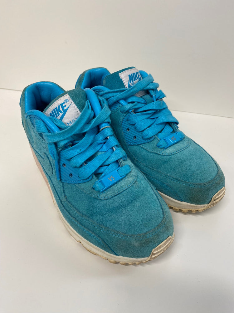 Fabulous Nike Air Max 90 Nike ID turquoise Pink suede UK3 GC003