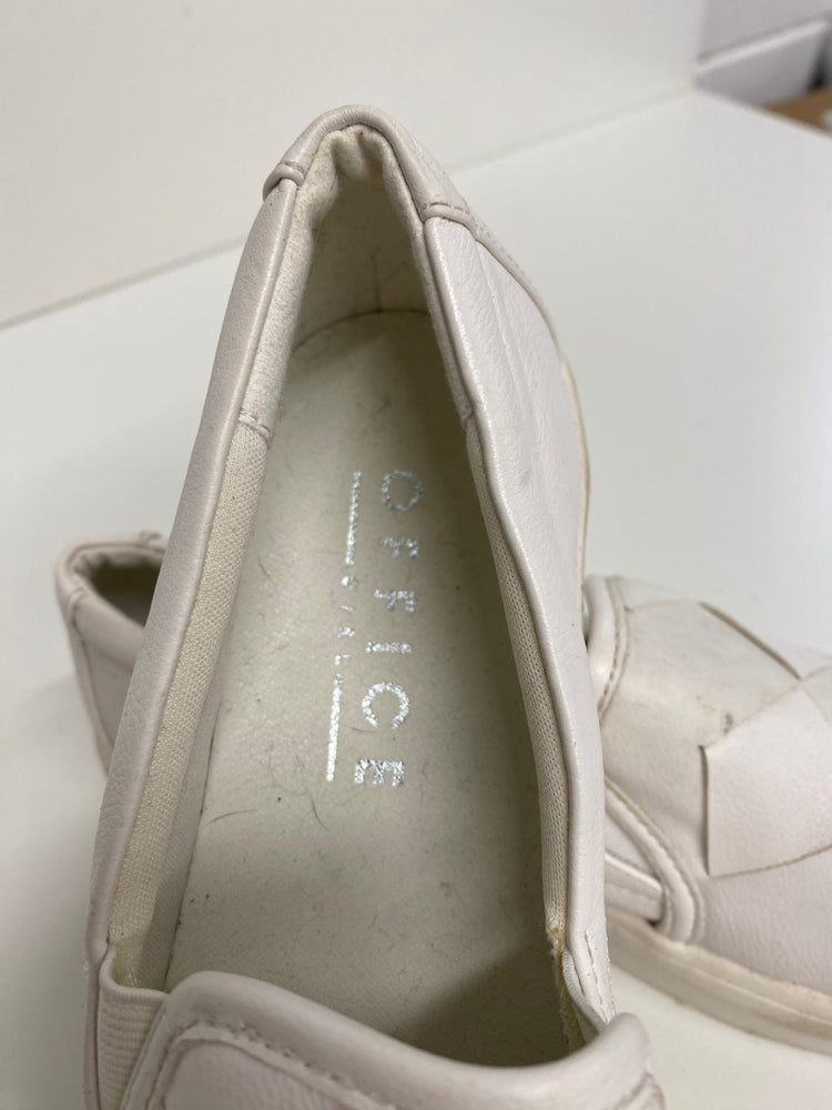 Fabulous Office flatform Sneakers UK4 White braided front VT002