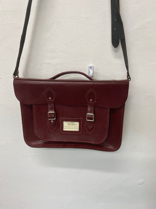 Fabulous Leather Satchel Co. Bag preppy burgundy GC003
