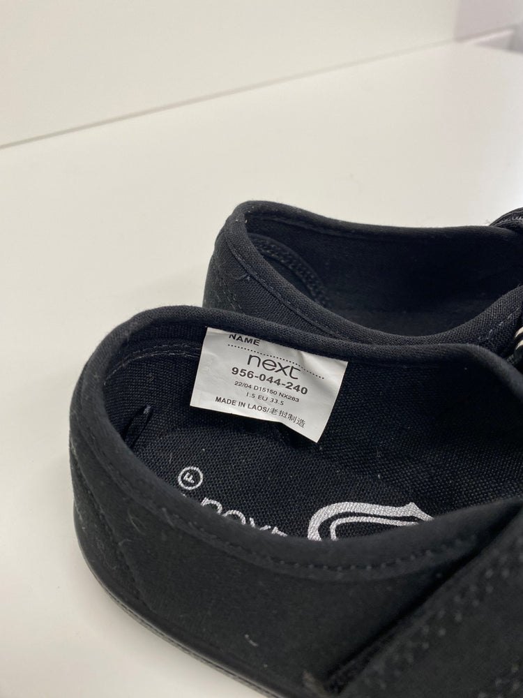 Fabulous Next School shoes UK1.5 Black Mary Jane’s VT002