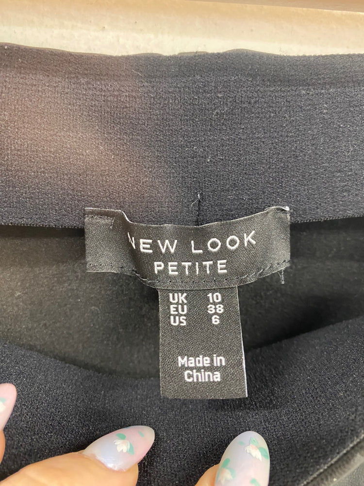 Fabulous New Look Faux Leather Trousers UK10 Black VT002