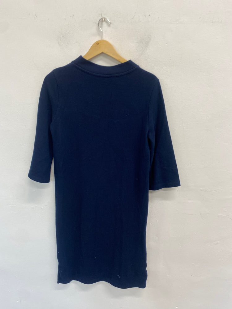 Fabulous Marks & Spencers Dress oversized UK8 Navy Blue VT002