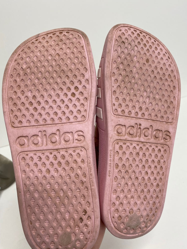 Fabulous Adidas Sliders UK2 Pink & white VT002