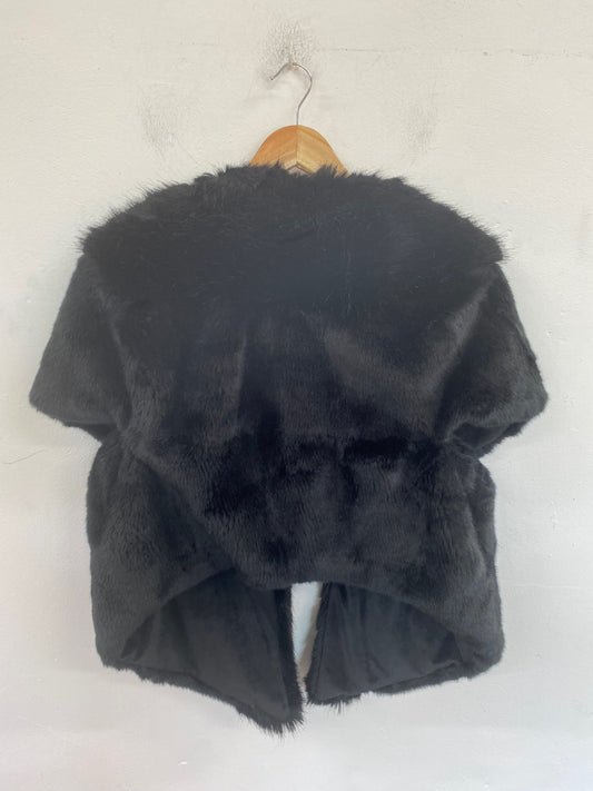 Fabulous Jasper Conran Faux Fur Coat One Size Black AM013