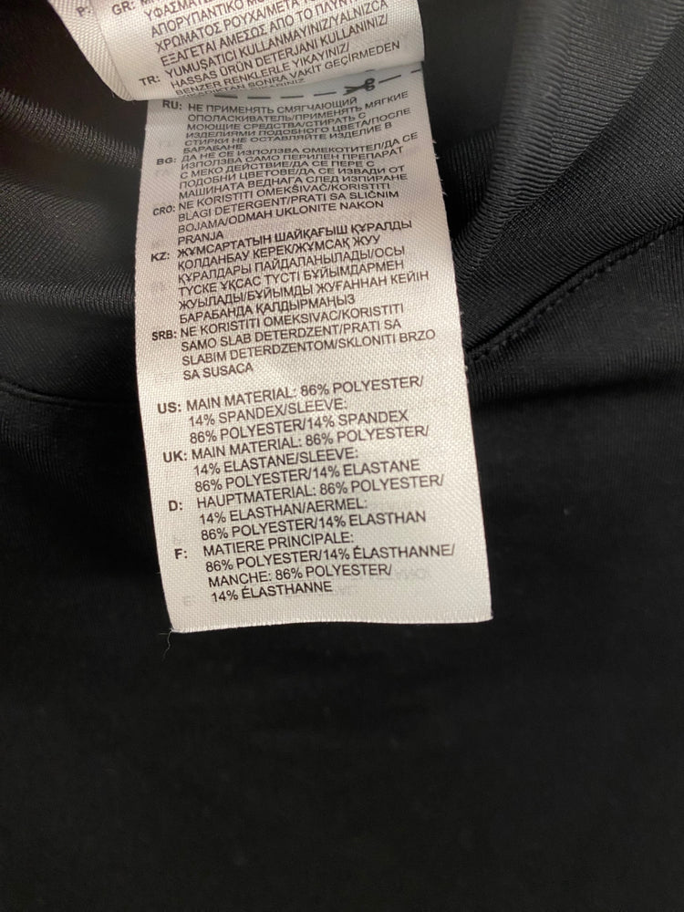 Fabulous adidas Alphaskin Top UK8-10 Black & Grey VT002