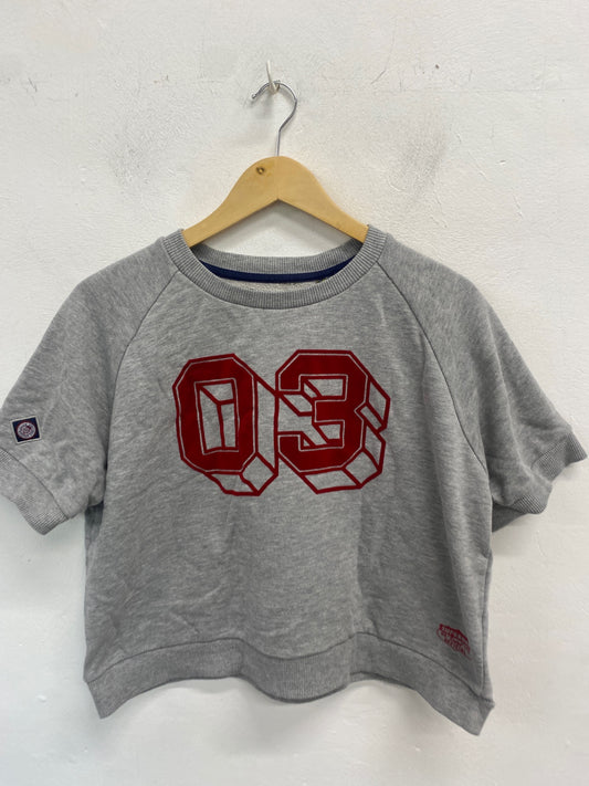 Fabulous Superdry Crop top UK12 Gray thick VT002