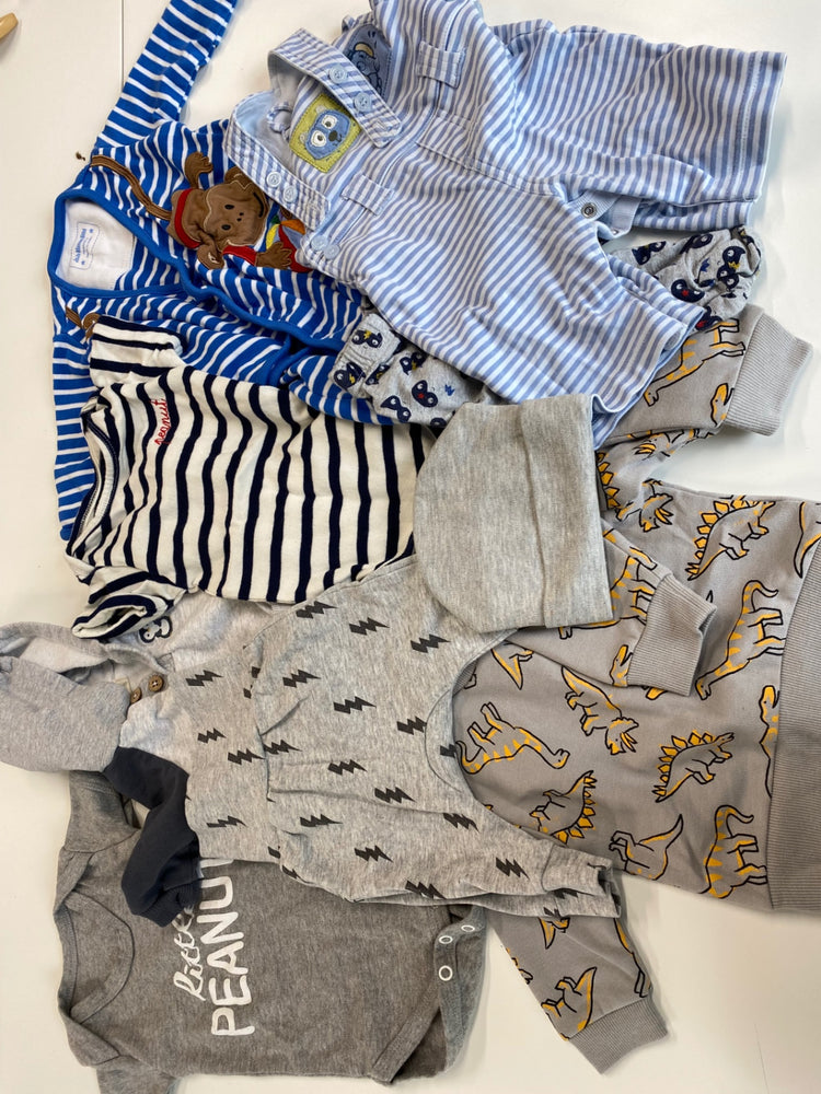 Fabulous Jojo Bebe Maman Children's Bundle #4 Age 0-3 months blues Greys AM013