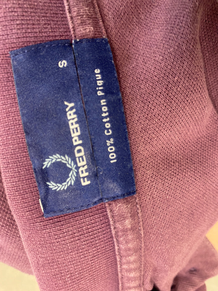 Fabulous Fred Perry Polo Shirt UK S Purple GC003