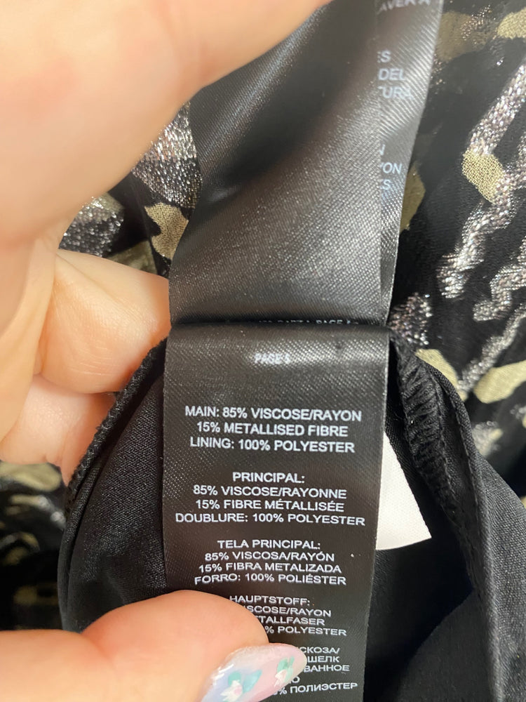 Fabulous LIPSY Mini Dress UK8 Black Multi VT002