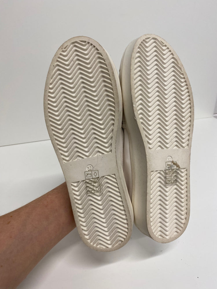 Fabulous Office flatform Sneakers UK4 White braided front VT002