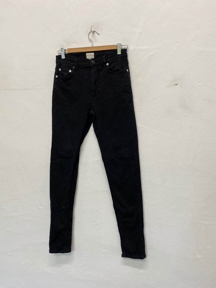 Fabulous French Connection Skinny jeans UK10 Black Classics AM013