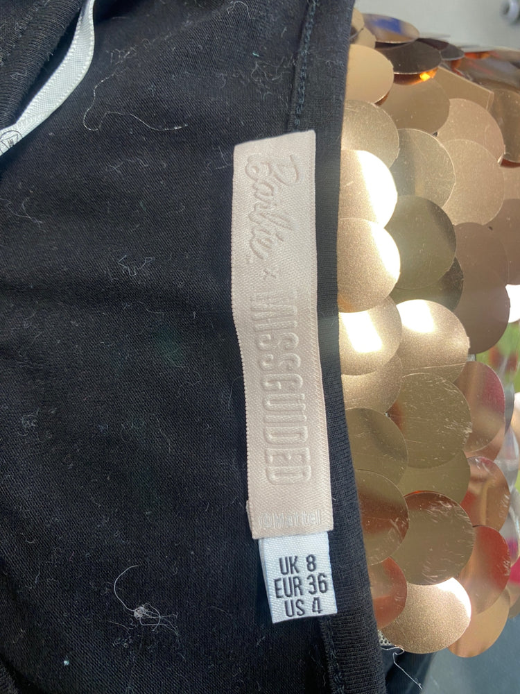 Fabulous Barbie x Missguided T-Shirt UK8 Black GC003