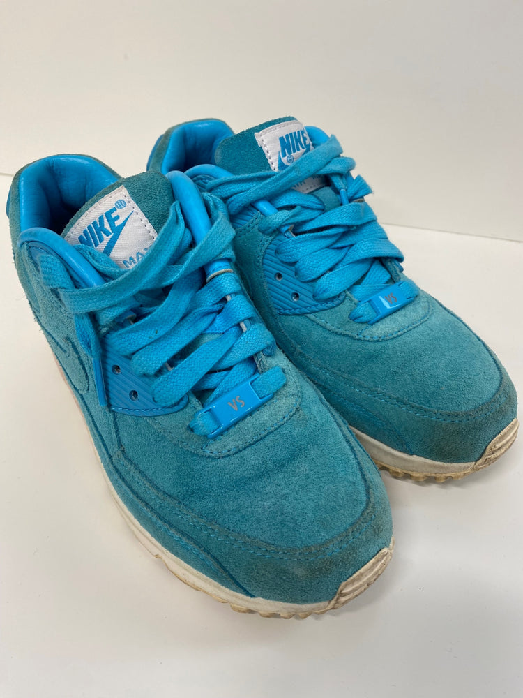 Fabulous Nike Air Max 90 Nike ID turquoise Pink suede UK3 GC003