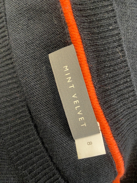 Fabulous Mint Velvet Sweater UK8 Black printed VT002