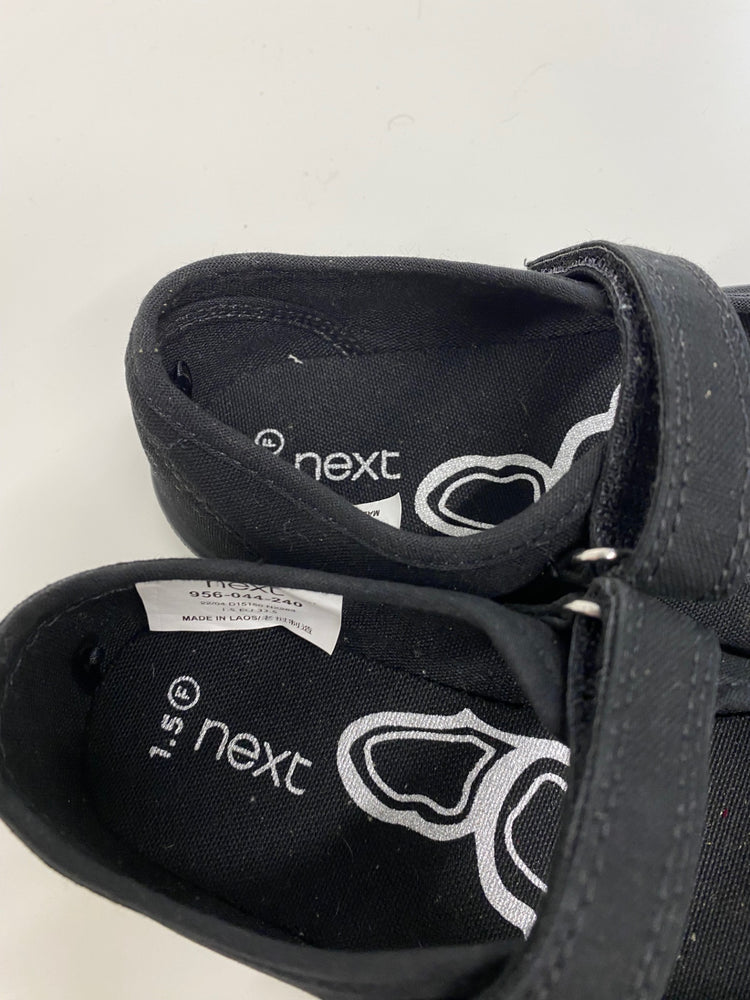 Fabulous Next School shoes UK1.5 Black Mary Jane’s VT002