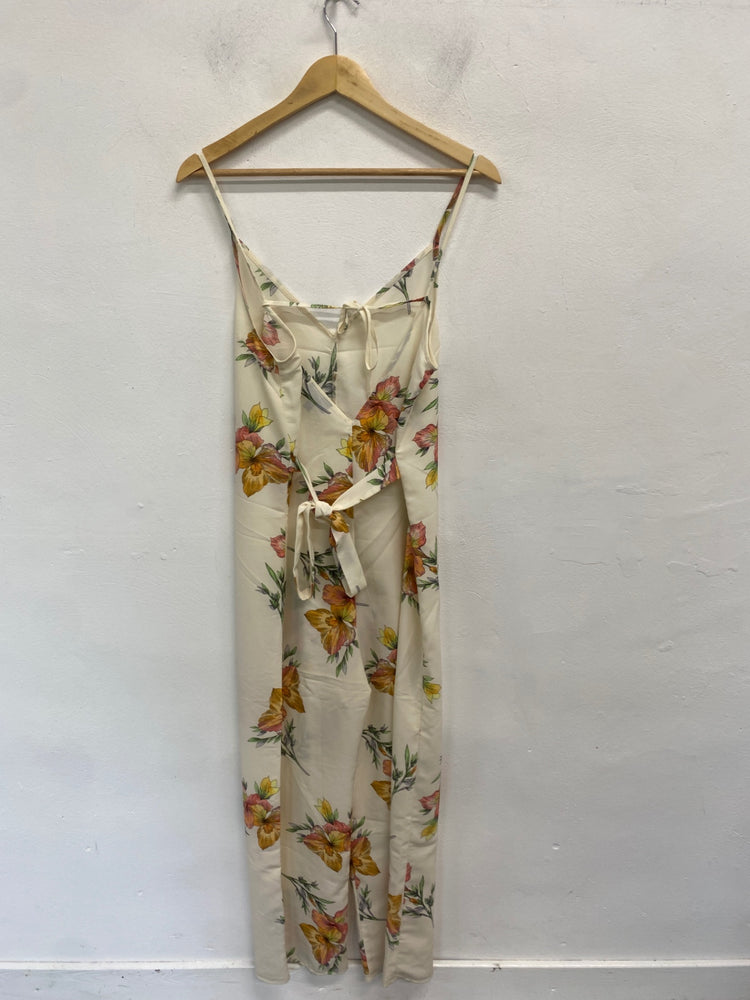 Fabulous Topshop Jumpsuit UK12 Cream floral print GC003